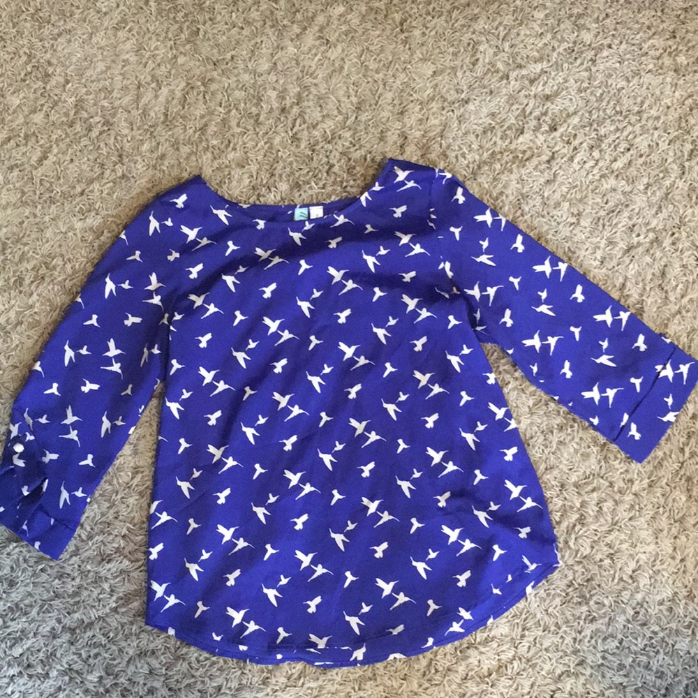 Navy blue blouse